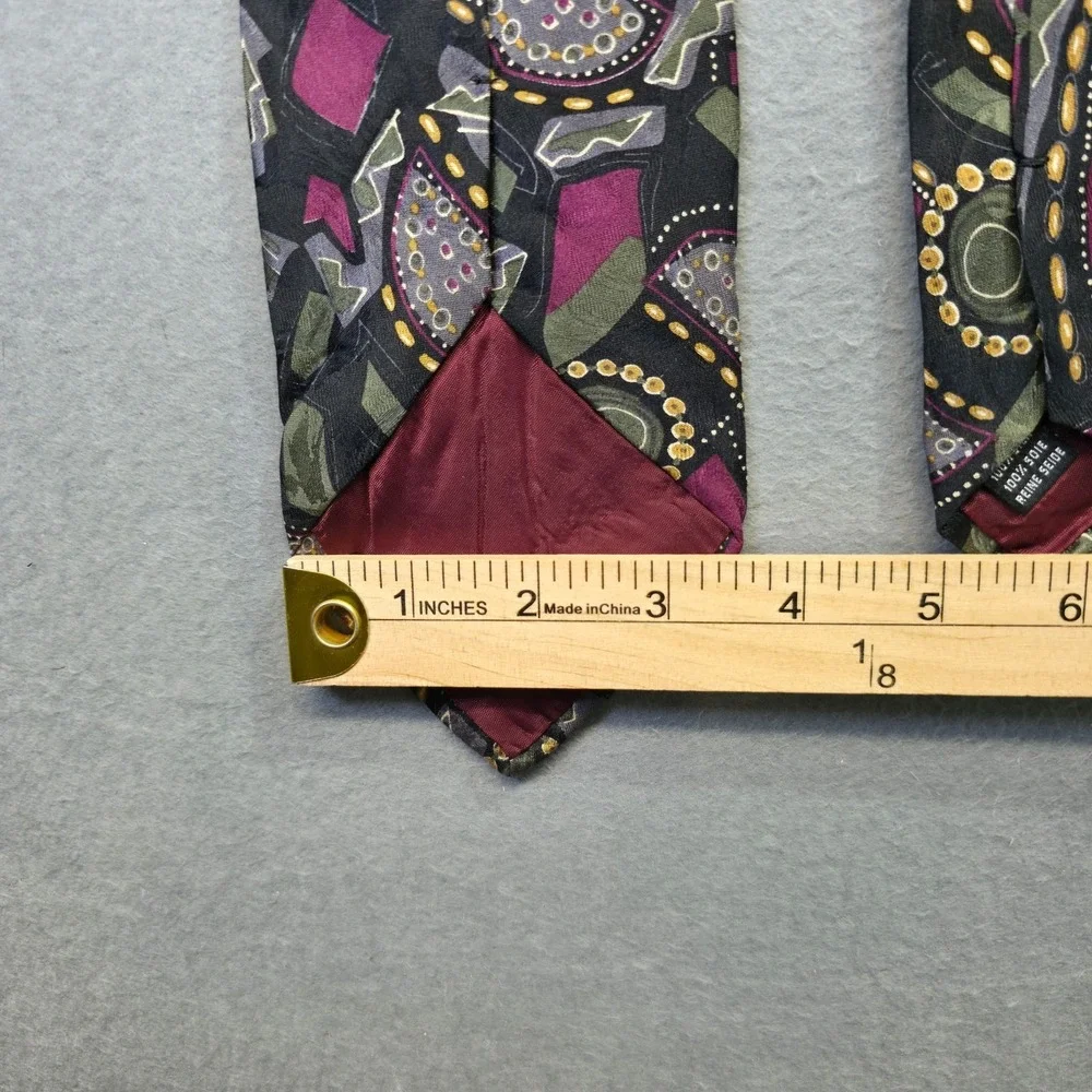 Paolo Designed by Paolo Gucci Men's 100% Silk Geometric Neck Tie Size 3.5x58